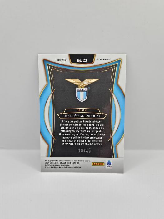 2024-25 PANINI SELECT SERIE A MATTEO GUENDOUZI BRONZE CHECKER 10/45  TERRACE LEVEL