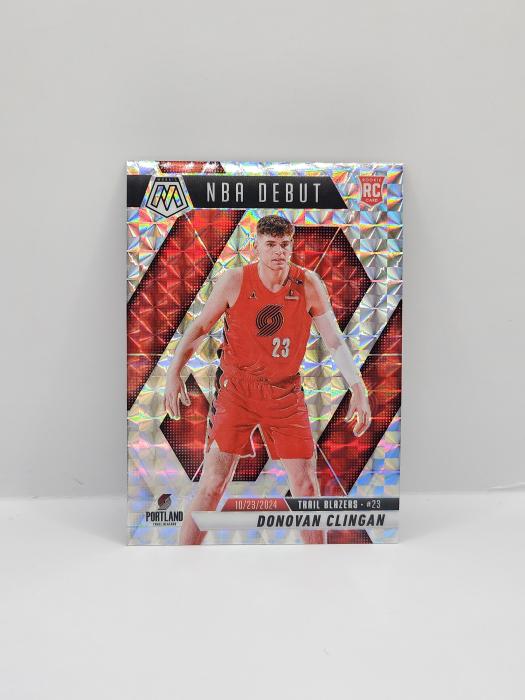 2024-25 PANINI MOSAIC DONOVAN CLINGAN NBA DEBUT  MOSAIC PARALLEL ROOKIE