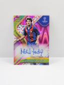 2024-25  TOPPS CHROME FINEST MICHAEL LAUDRUP AUTOGRAPH MAGENTA WAVE 68/75