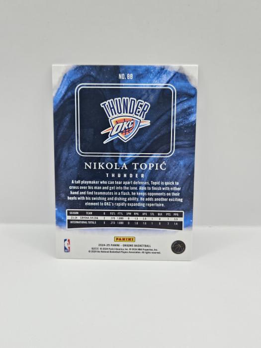 PANINI ORIGINS NIKOLA TOPIC BASKETBALL PARALLEL ROOKIE 