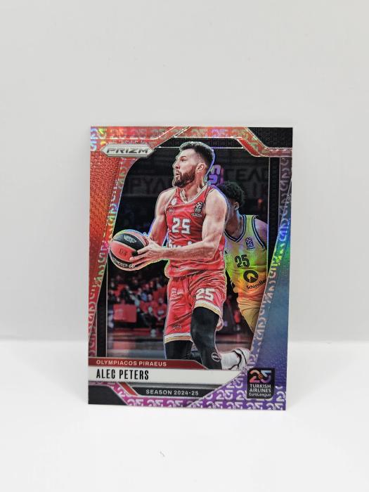2024-25 PANINI PRIZM EUROLEAGUE ALEC PETERS ''25TH ANNIVERSARY''