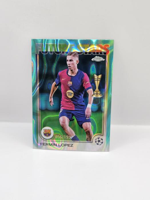 2024/25 TOPPS CHROME UEFA CLUB COMPETITIONS FERMIN LOPEZ ''FUTURE STARS'' 056/199
