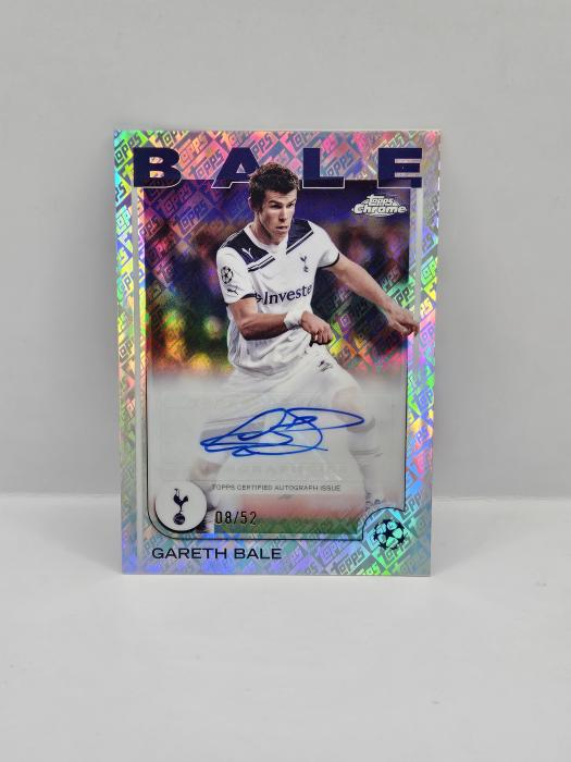 2024/25 TOPPS CHROME UEFA CLUB COMPETITIONS GARETH BALE 08/52 AUTOGRAPH
