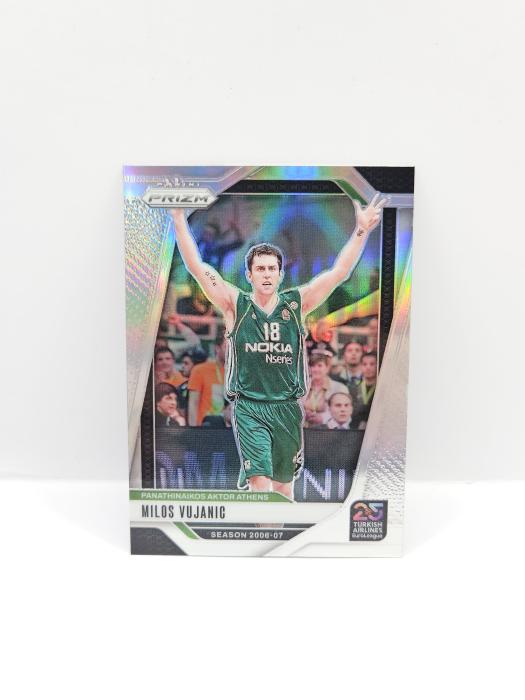 2024-25 PANINI PRIZM EUROLEAGUE MILOS VUJANIC SILVER 