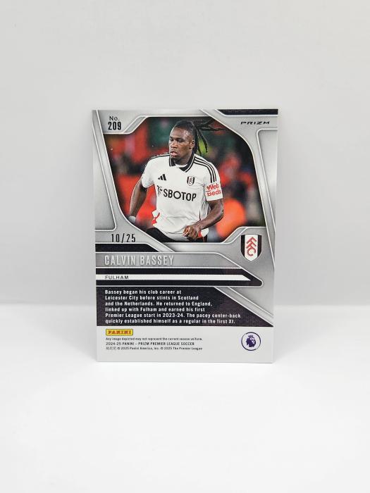 2024-25 PANINI PRIZM EPL CALVIN BASSEY PURPLE MOJO 10/25