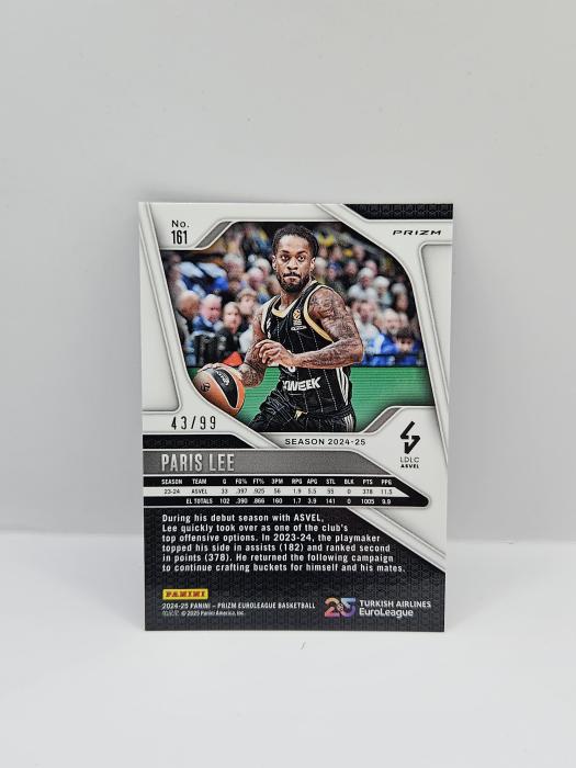 2024-25 PANINI PRIZM EUROLEAGUE PARIS LEE PURPLE 43/99