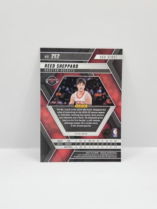 2024-25 PANINI MOSAIC REED SHEPPARD MOSAIC PARALLEL ROOKIE
