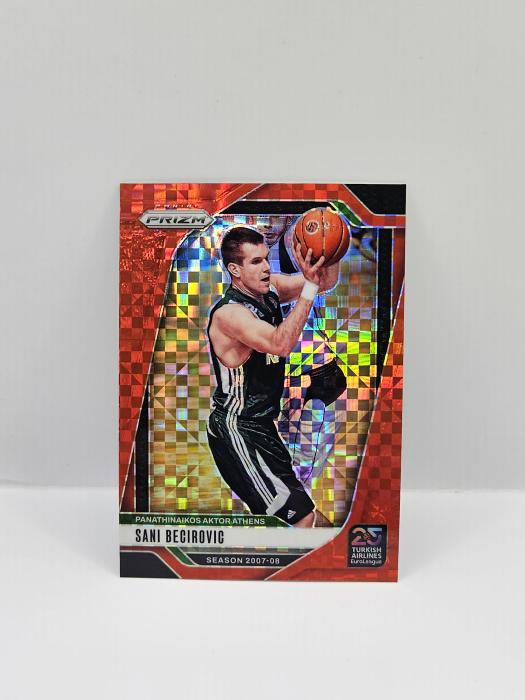 2024-25 PANINI PRIZM EUROLEAGUE SANI BECIROVIC RED CHECKERBOARD 75/75