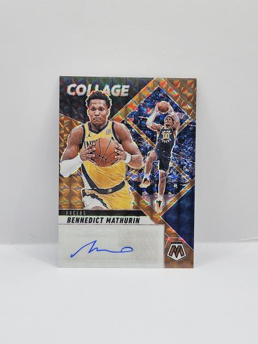 2024-25 PANINI MOSAIC BENNEDICT MATHURIN ''COLLAGE'' AUTOGRAPH BRONZE 29/49
