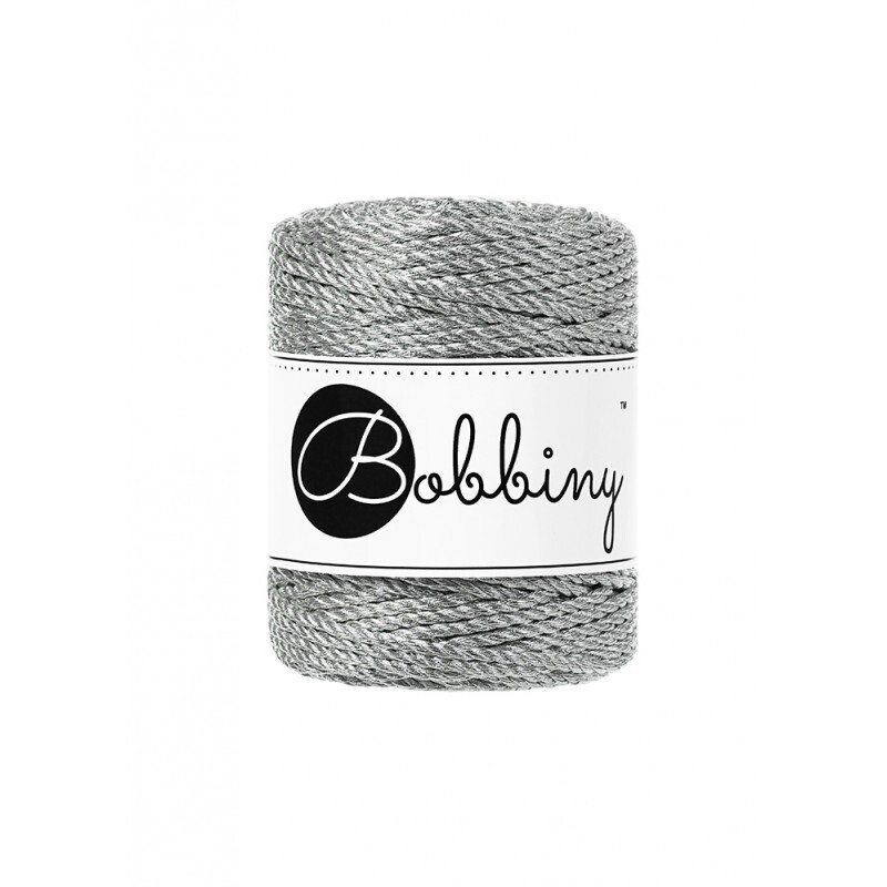 Macrame Cord 3ply - Regular 3mm - Metallic