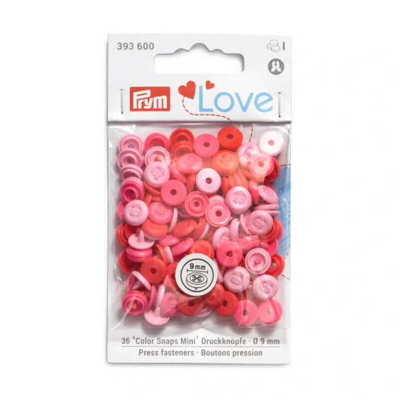 Τρουκς πλαστικά, Colour Snaps mini - Prym Love