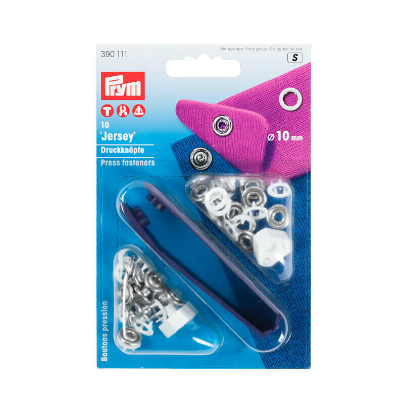 Non-sew press fasteners Jersey (retaining ring), set - Prym