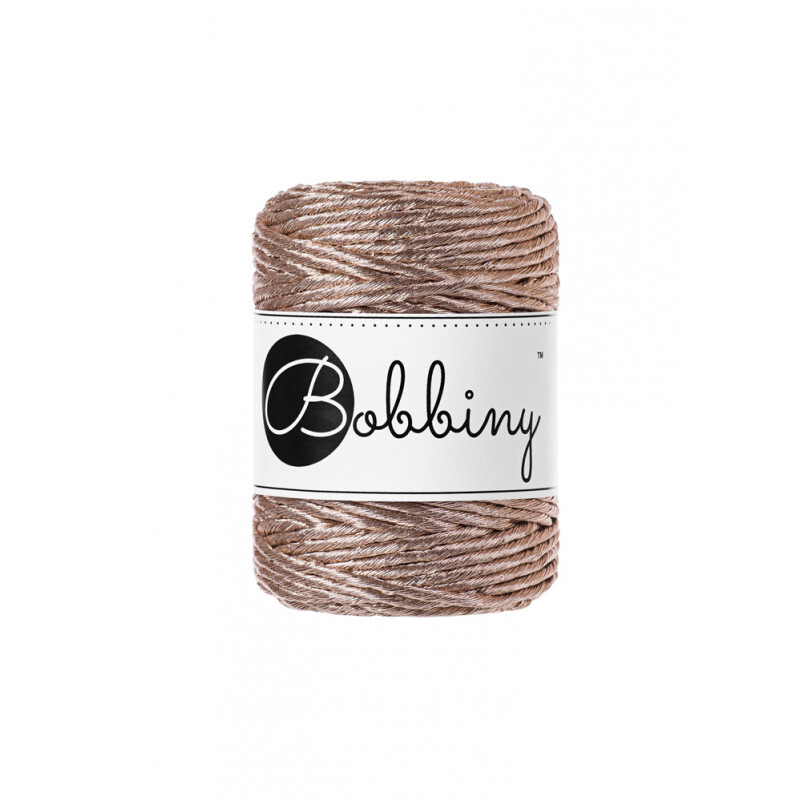 Macrame Cord Single - Regular 3mm - Metallic