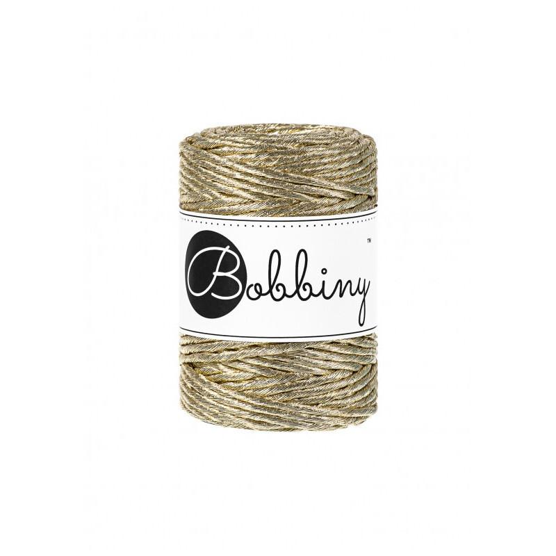 Macrame Cord Single - Regular 3mm - Metallic