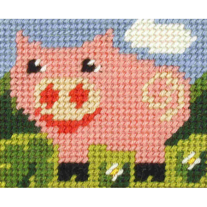 Γουρουνάκι (μισή σταυροβελονιά, κιτ 17x20,5cm)