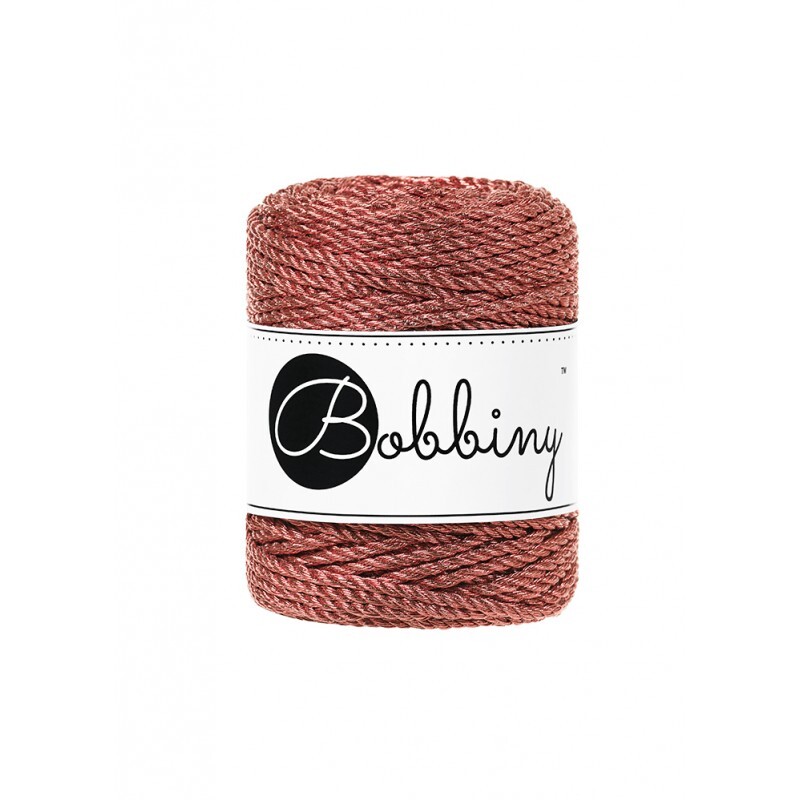 Macrame Cord 3ply - Regular 3mm - Metallic