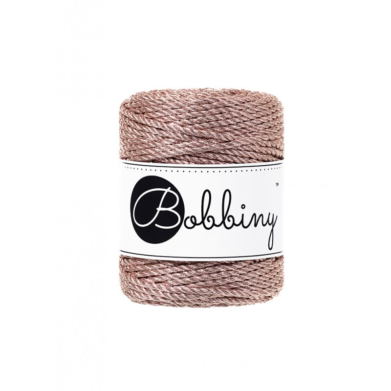Macrame Cord 3ply - Regular 3mm - Metallic