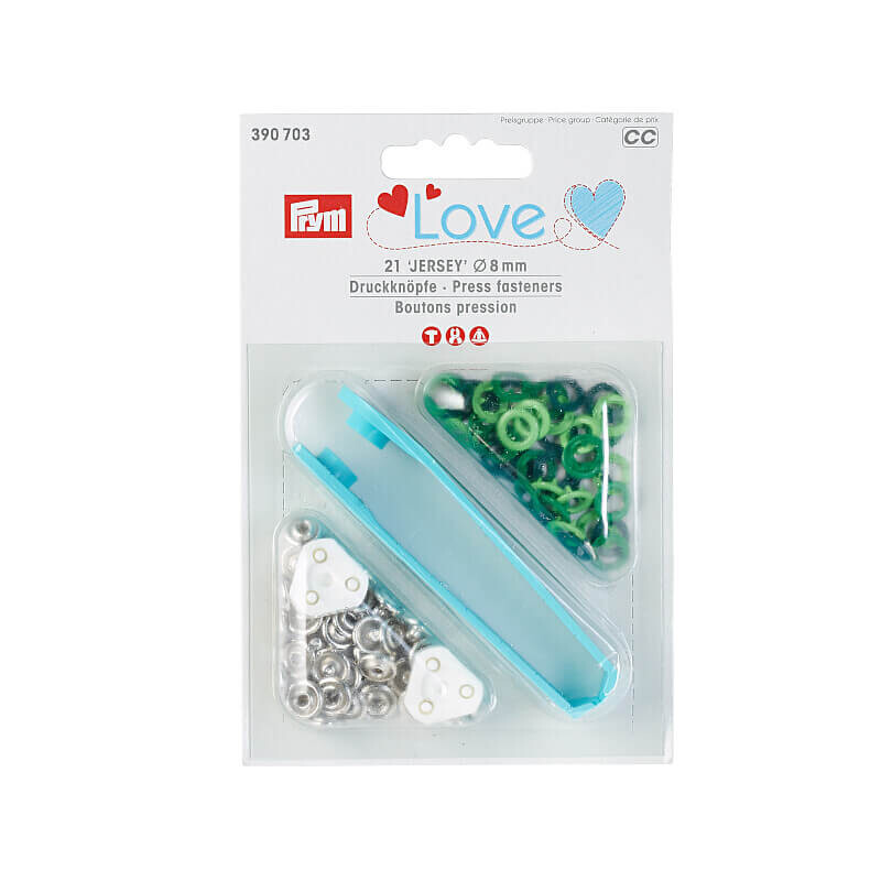 Τρουκς Jersey 8mm, multicolour σετ - Prym Love