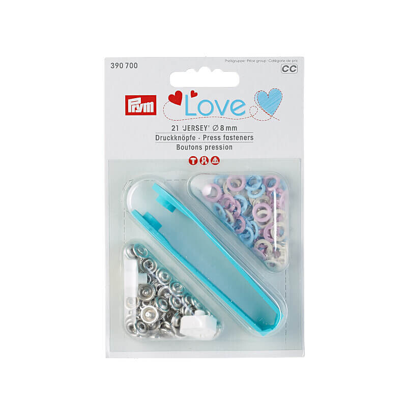 Τρουκς Jersey 8mm, multicolour σετ - Prym Love