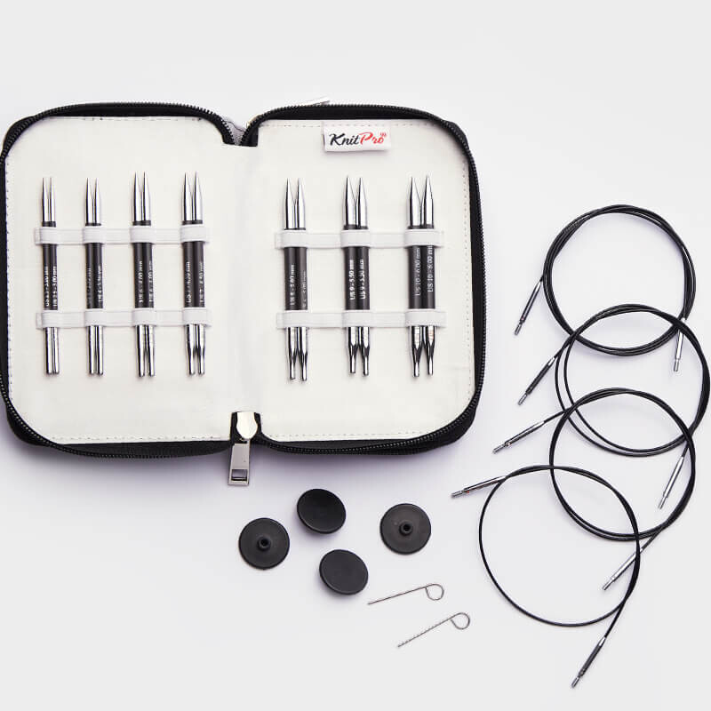 Σετ εναλλάξιμες βελόνες special KnitPro-Deluxe Set-Karbonz