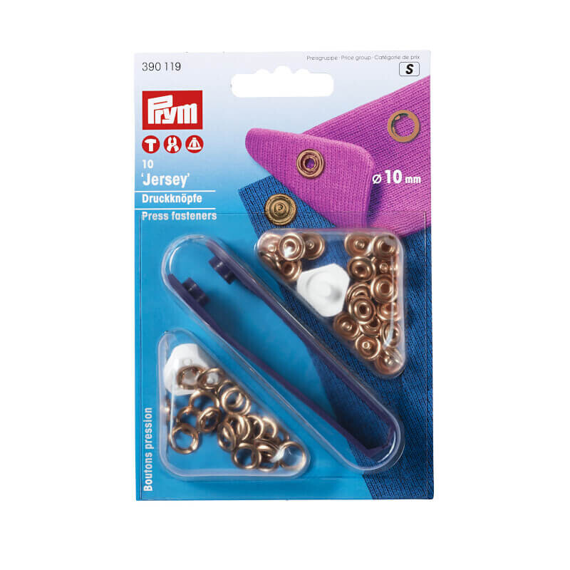 Non-sew press fasteners Jersey (retaining ring), set - Prym