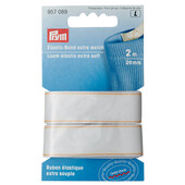 Λάστιχο extra soft, λευκό - 20mm/2m - Prym