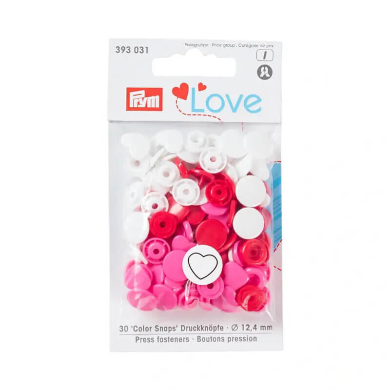 Non-sew press fasteners Colour Snaps Motif - Prym Love