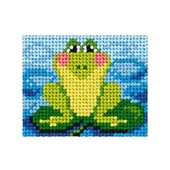 Βατραχάκι (μισή σταυροβελονιά, κιτ 17x20,5cm)