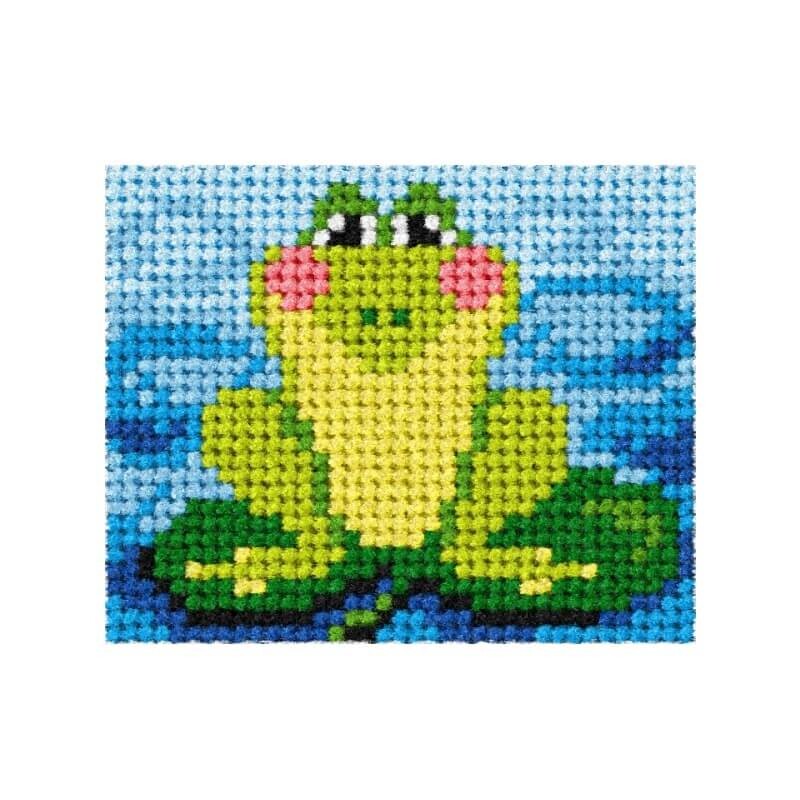 Βατραχάκι (μισή σταυροβελονιά, κιτ 17x20,5cm)