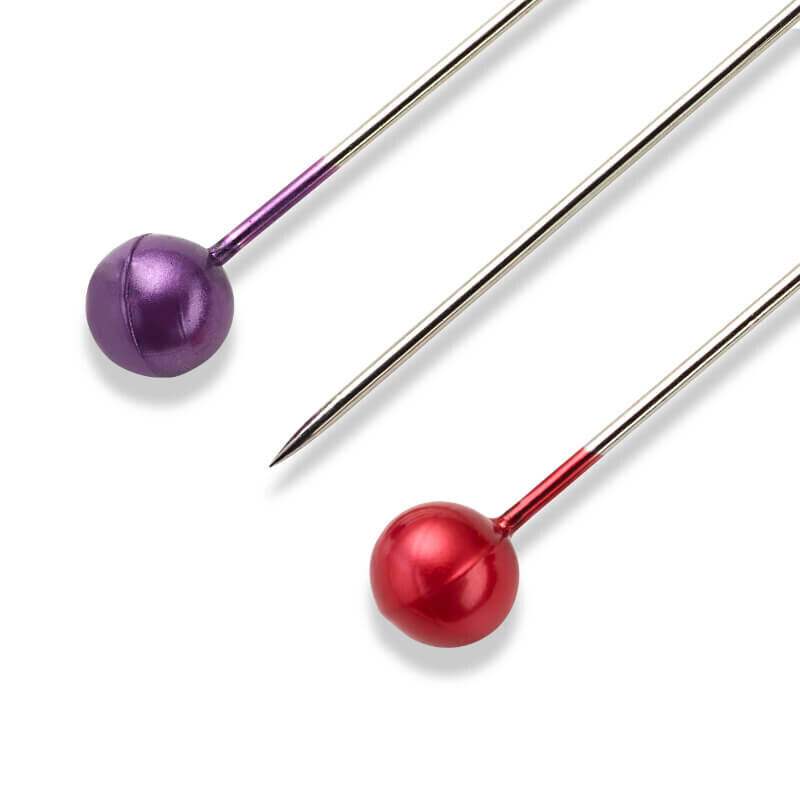 Καρφίτσες πέρλα χρωματιστές 0.58x40mm, ροζέτα - Prym