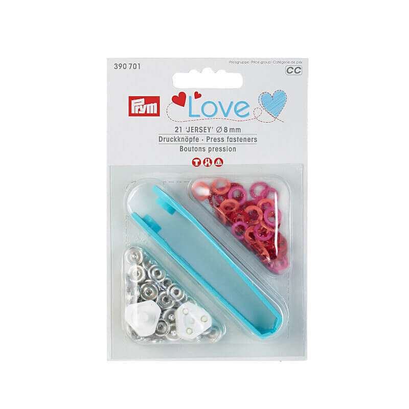 Τρουκς Jersey 8mm, multicolour σετ - Prym Love