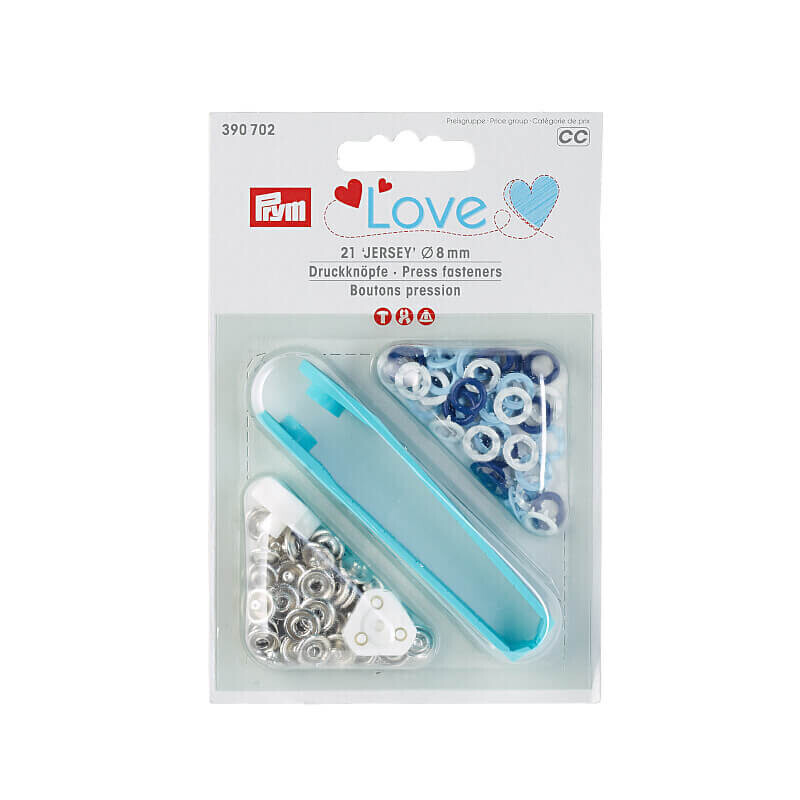 Τρουκς Jersey 8mm, multicolour σετ - Prym Love