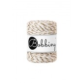 Macrame Cord 3ply - Regular 3mm - Metallic Twist