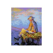 Ο ψαράς (τυπωμένος καμβάς 40x50cm)