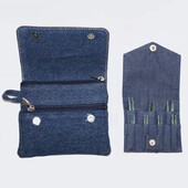 Σετ εναλλάξιμες βελόνες KnitPro Mini Set_Indigo Wood (Μήκος Βελόνας: 50mm)