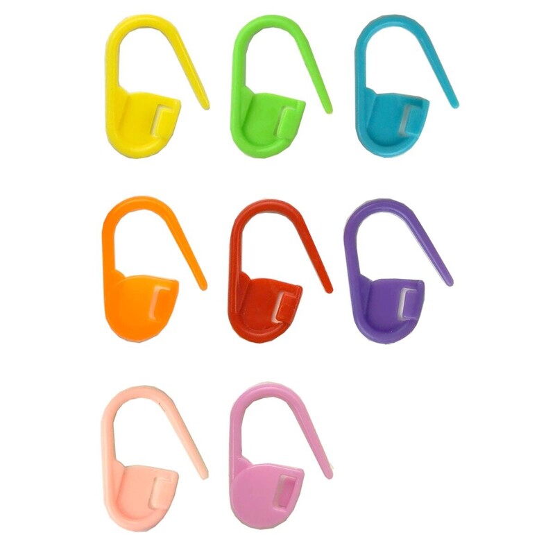 Locking stitch markers (colour) 23mm - 80 pcs