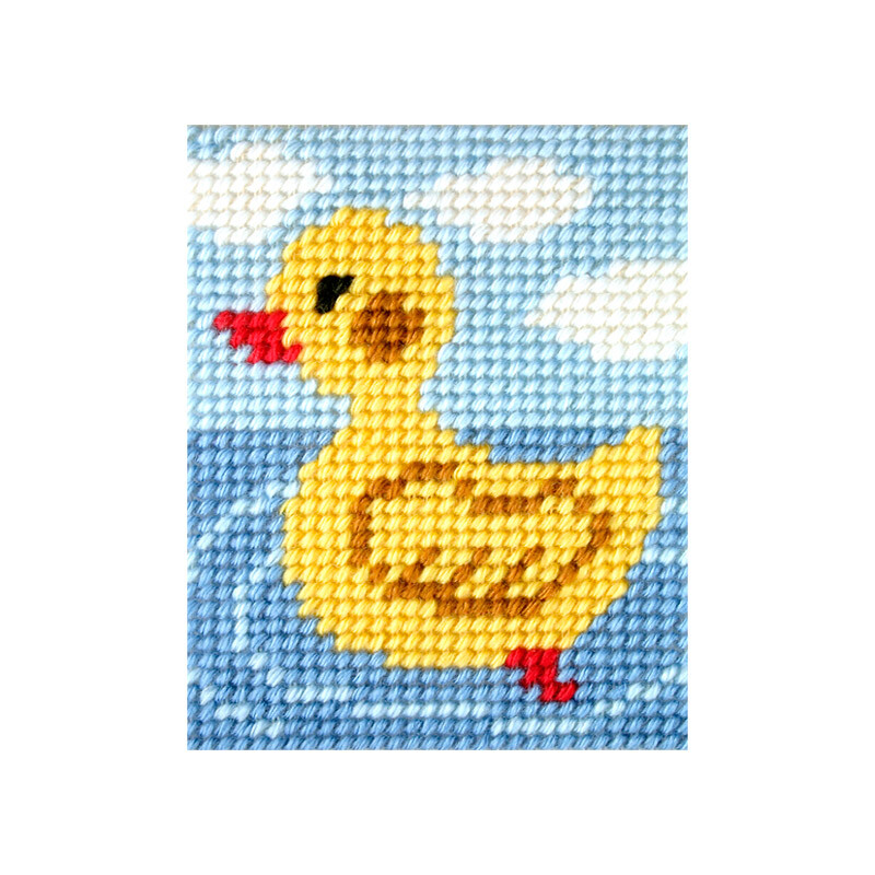 Παπάκι (μισή σταυροβελονιά, κιτ 17x20,5cm)