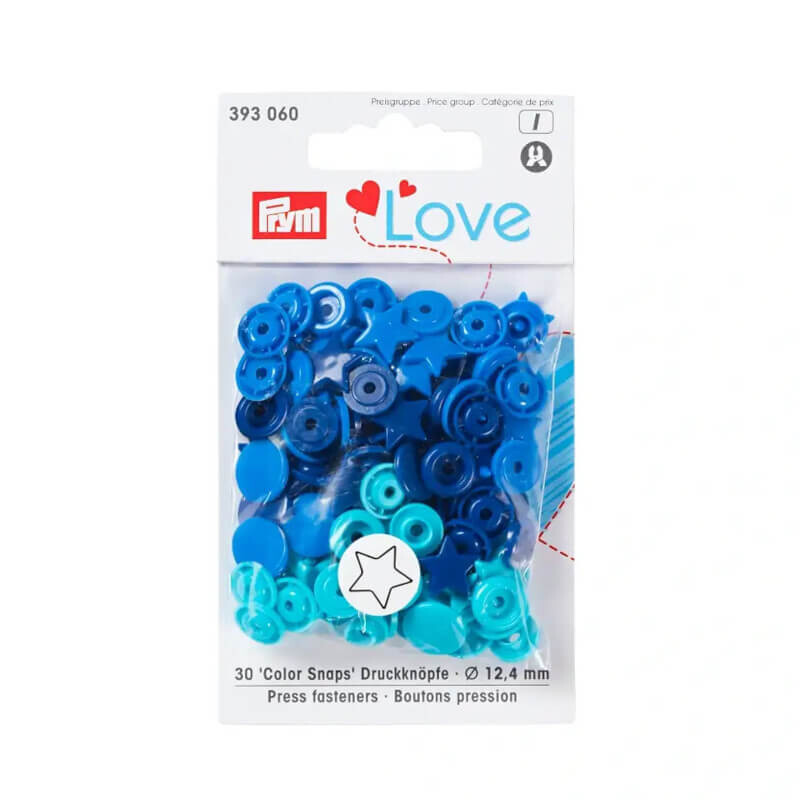 Non-sew press fasteners Colour Snaps Motif - Prym Love