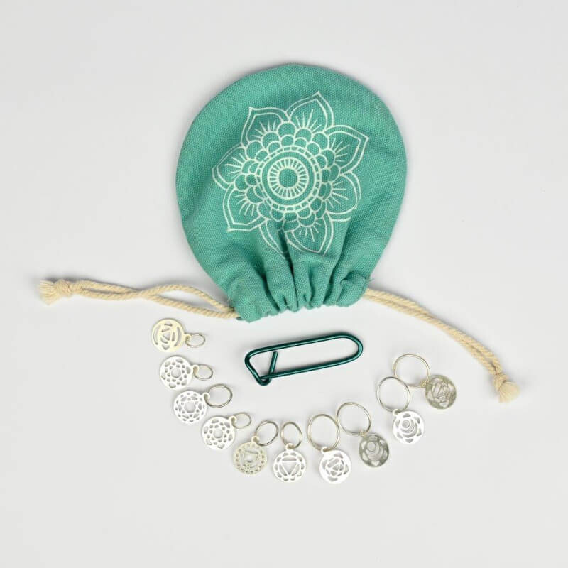 Ποντοδείκτες Sterling Silver Plated Chakra-KnitPro-Mindful