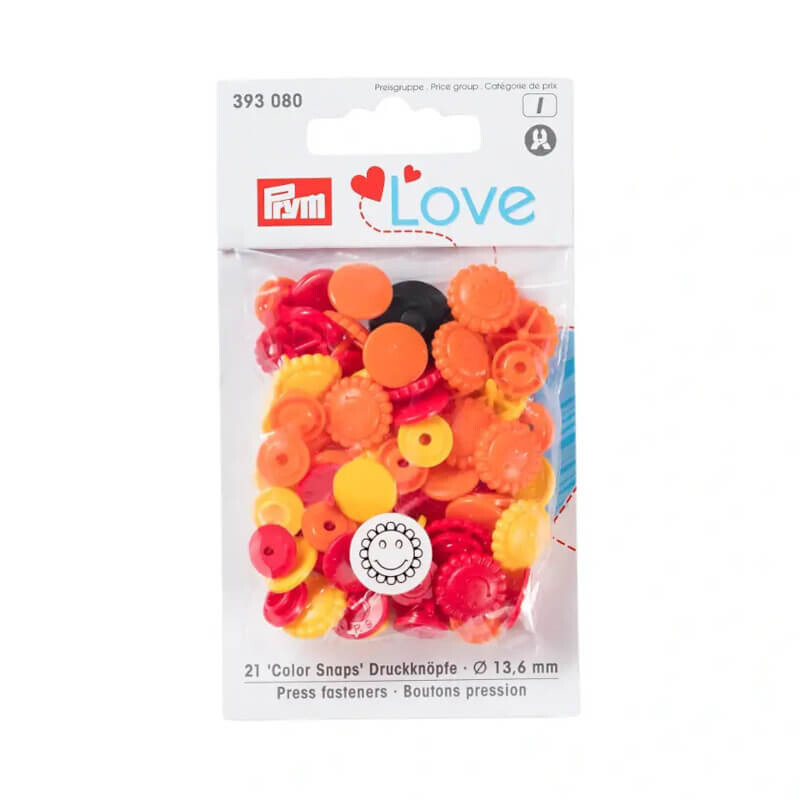 Non-sew press fasteners Colour Snaps Motif - Prym Love