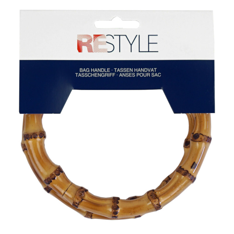 Χερούλια τσάντας, κρίκοι bamboo 12cm - ReStyle