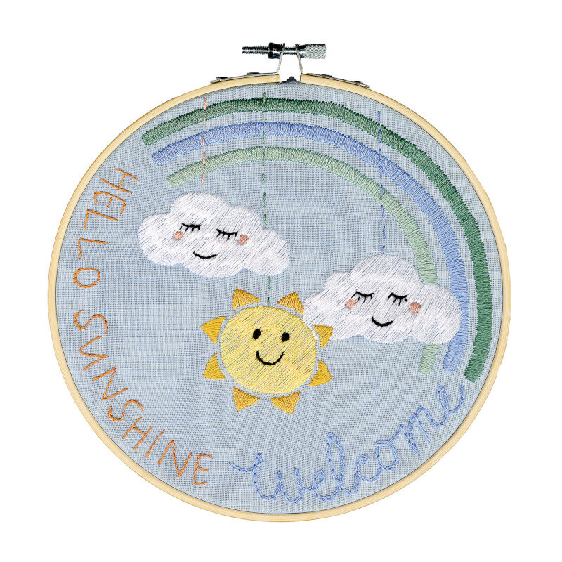 Κιτ κεντήματος Hello Sunshine 17.8cm - ReStyle
