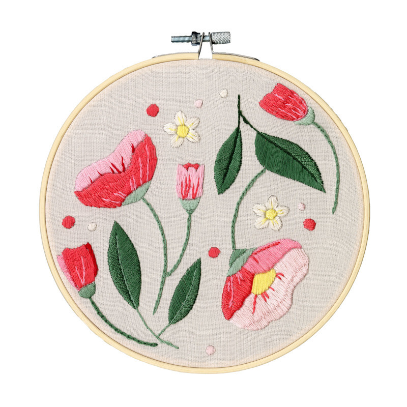 Κιτ κεντήματος Φλοράλ 17.8cm - ReStyle