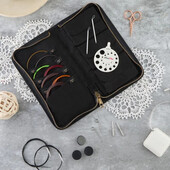 Θήκη KnitPro-Αριθμημένη για καλώδια εναλλάξιμων βελόνων - Coal