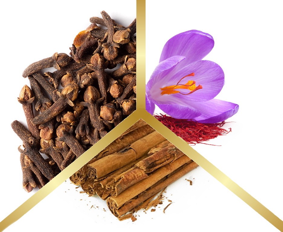 Μίγμα Βοτάνων Κανέλα Κεϋλάνης, Σαφράν / Saffron & Γαρύφαλλο σε εμβαπτιζόμενα φακελάκια