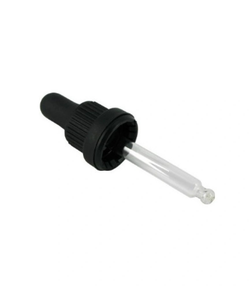 Σταγονόμετρο Εξωτ. Απλό Mαύρο PP/DIN 18 TVP 56