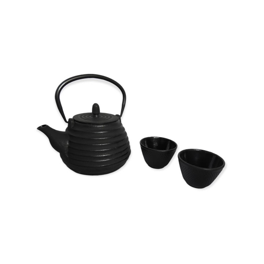 Μαύρη μαντεμένια τσαγιέρα Java 1L