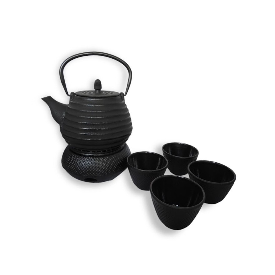 Μαύρη μαντεμένια τσαγιέρα Java 1L