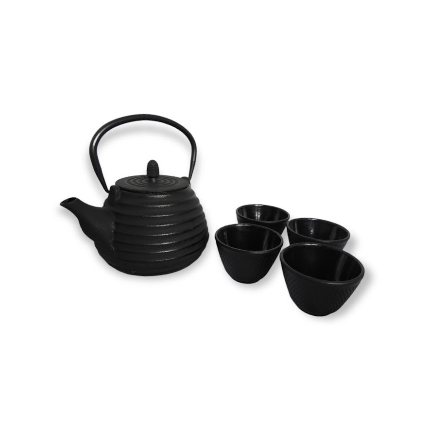 Μαύρη μαντεμένια τσαγιέρα Java 1L