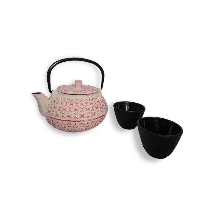 Ροζ μαντεμένια τσαγιέρα Arare 0,8L